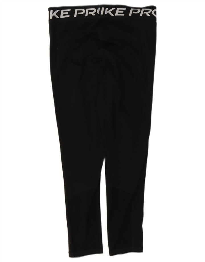 NIKE Legging graphique Dri Fit pour femme UK 12 Polyester noir moyen