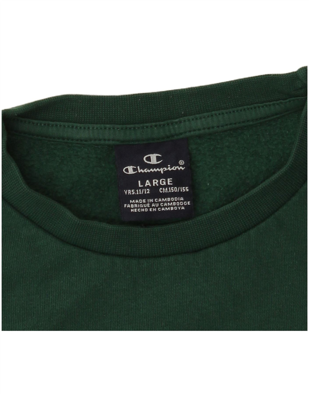 CHAMPION Sweat-Shirt Graphique Garçon 11-12 ans Vert
