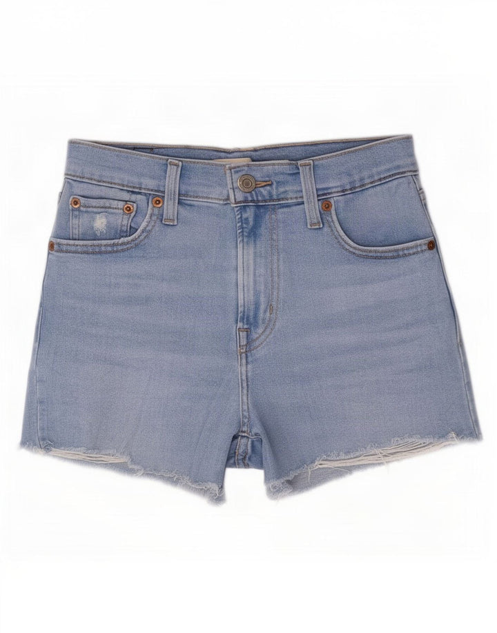 Levi's Short en Denim Déchiré Small W26 Femme Bleu Coton