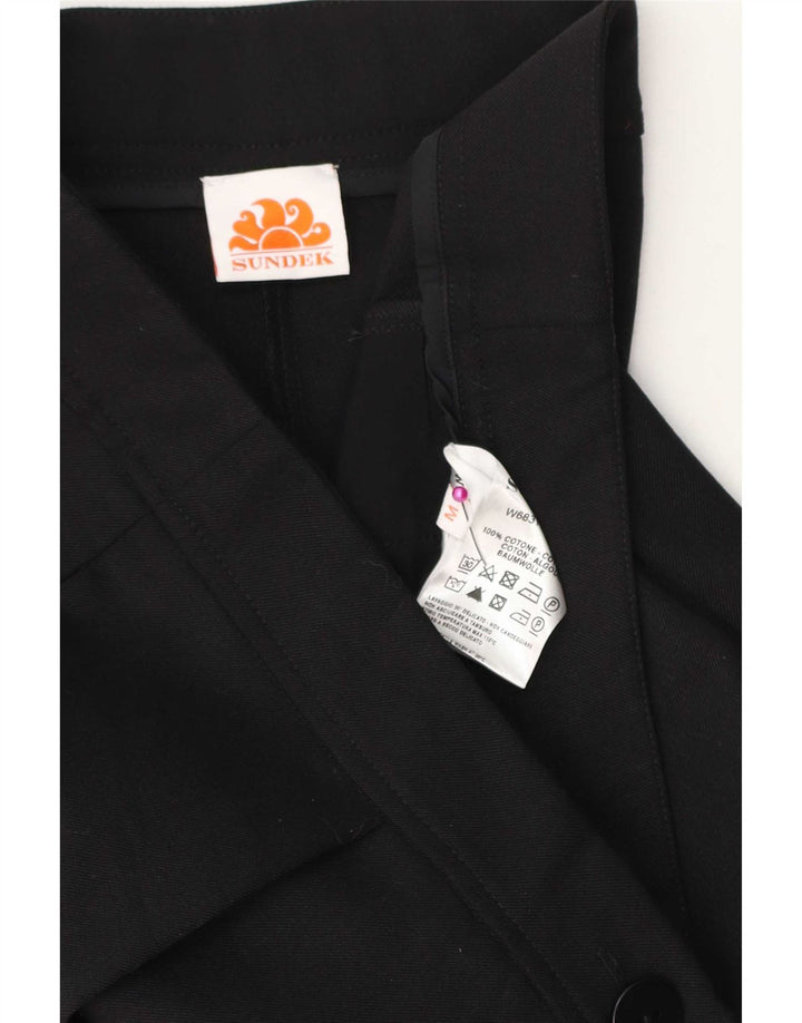 Sundek Pantalon Cargo Droit Femme Moyen W30 L26 Coton Noir