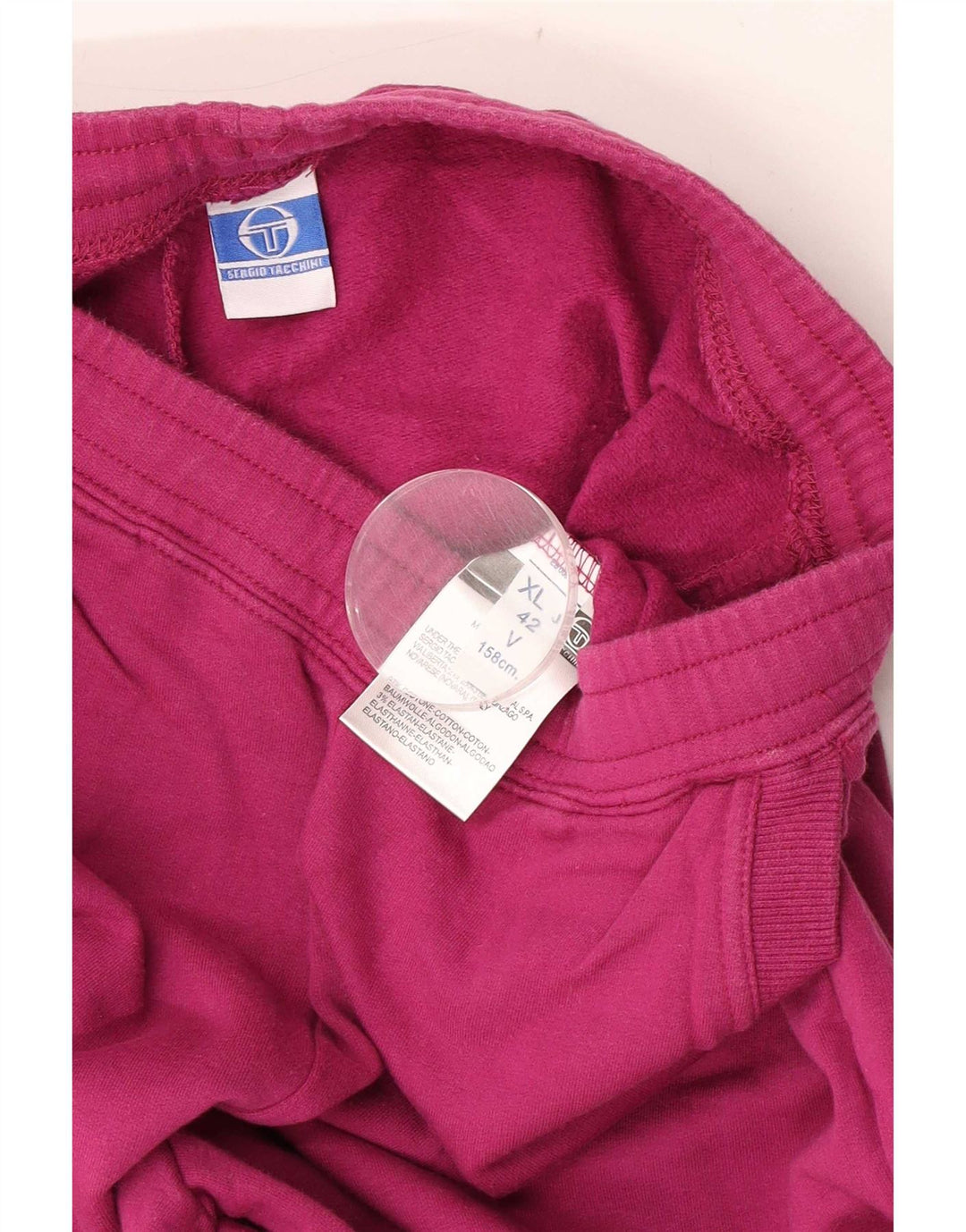 Sergio Tacchini Pantalon De Survêtement Femme IT 42 Coton Rose Moyen