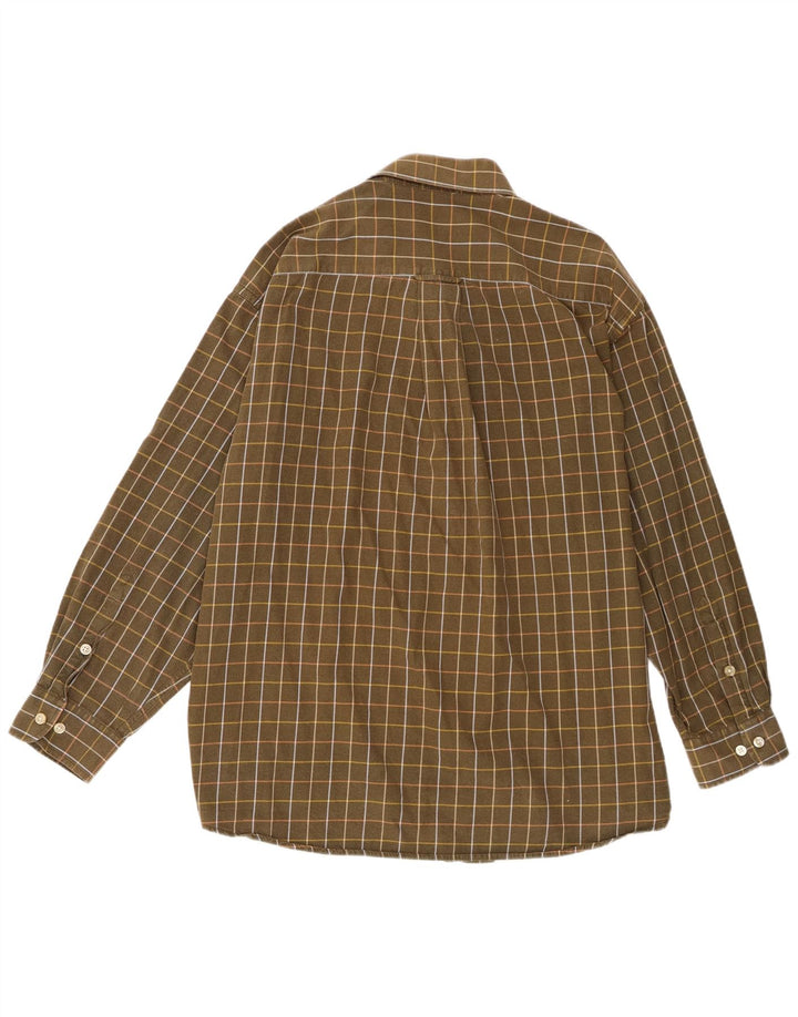 Orvis Chemise Homme 2XL Kaki Carreaux Coton