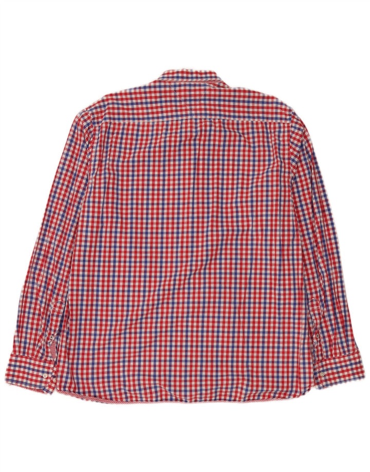 Tommy Hilfiger Chemise sur mesure pour homme XL en coton vichy rouge