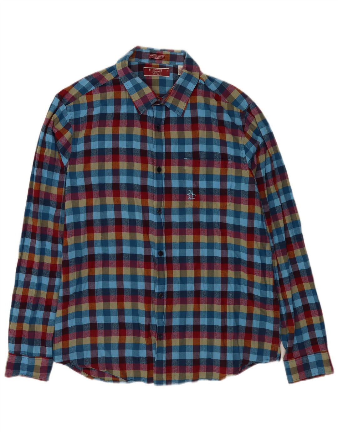 Penguin Chemise Slim Fit Heritage Homme Multicolore Carreaux Coton