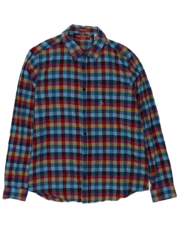 Penguin Chemise Slim Fit Heritage Homme Multicolore Carreaux Coton