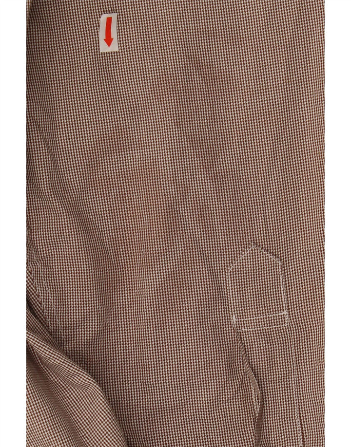 BROOKS BROTHERS Chemise homme Taille 16 1/2 Grand pied-de-poule marron