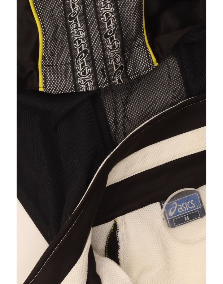 ASICS Veste de survêtement à capuche graphique pour homme Blanc moyen Colourblock