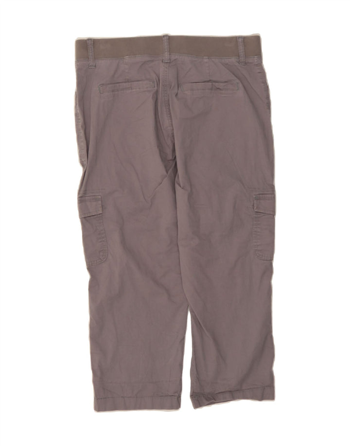 LEE Womens Mid Rise Relaxed Fit Capri Trousers W32 L22 Grey Vintage Lee and Second-Hand Lee from Messina Hembry 
