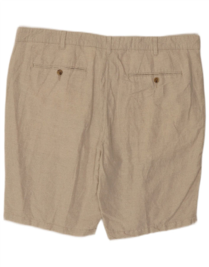 Marks & Spencer Short Chino Homme W40 XL Beige Lin
