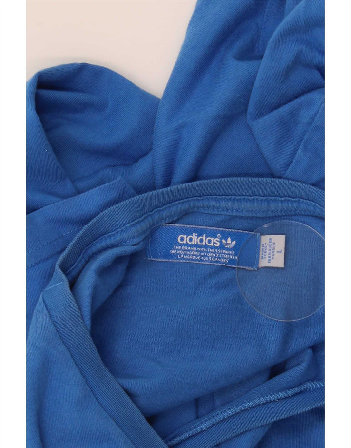 Adidas T-shirt graphique pour hommes, grand, bleu