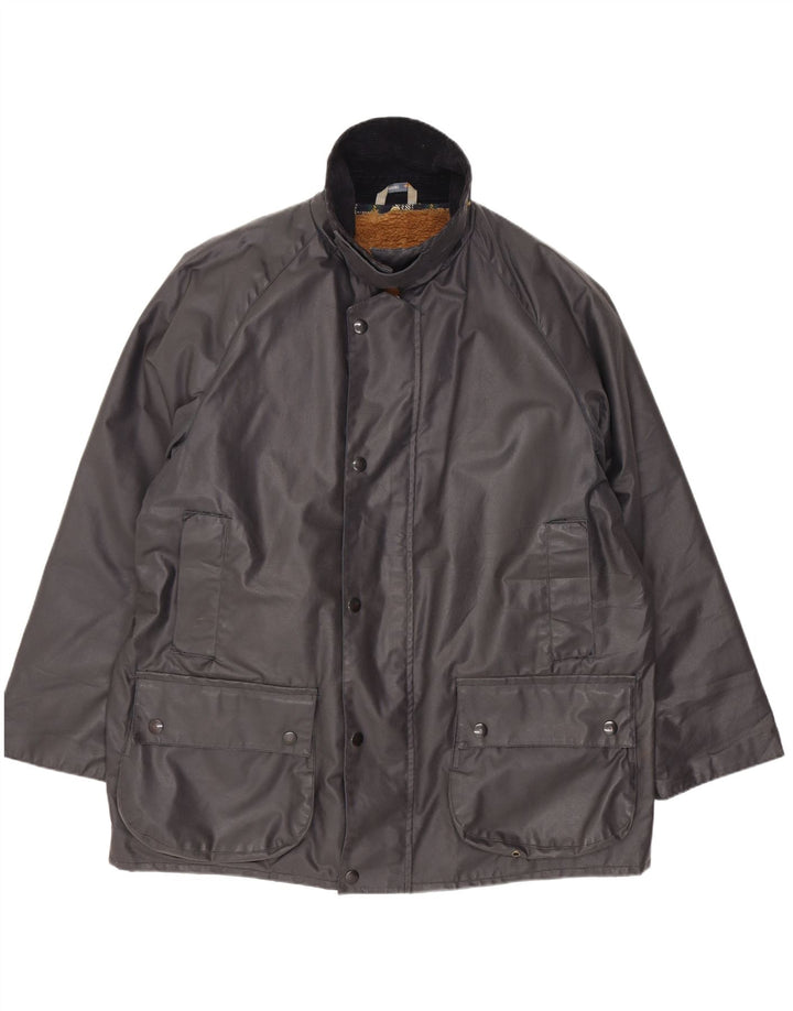 Starring Parka à capuche coupe classique pour homme Gris moyen