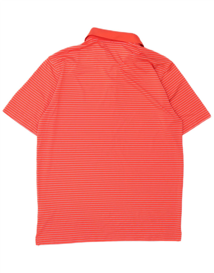 Nike Polo Dri Fit Homme Rayé Rouge Moyen Polyester
