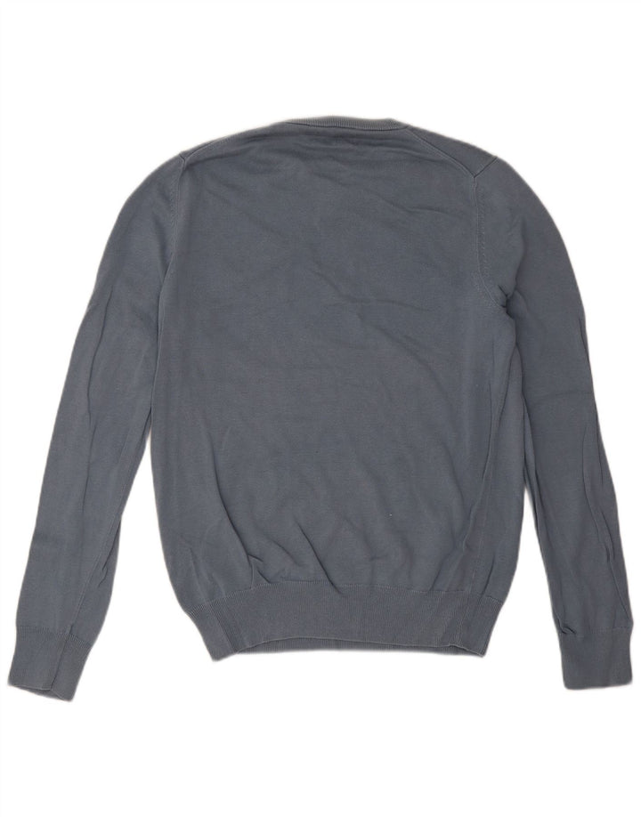 Marks & Spencer Pull à col rond pour homme en coton bleu petit