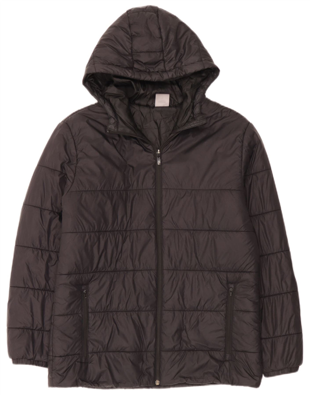 Puma Veste rembourrée à capuche pour homme UK 38 Medium Noir Nylon