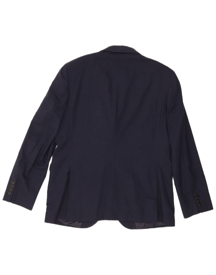 John Lewis Veste blazer à 2 boutons pour homme UK 44 2XL Bleu marine en laine