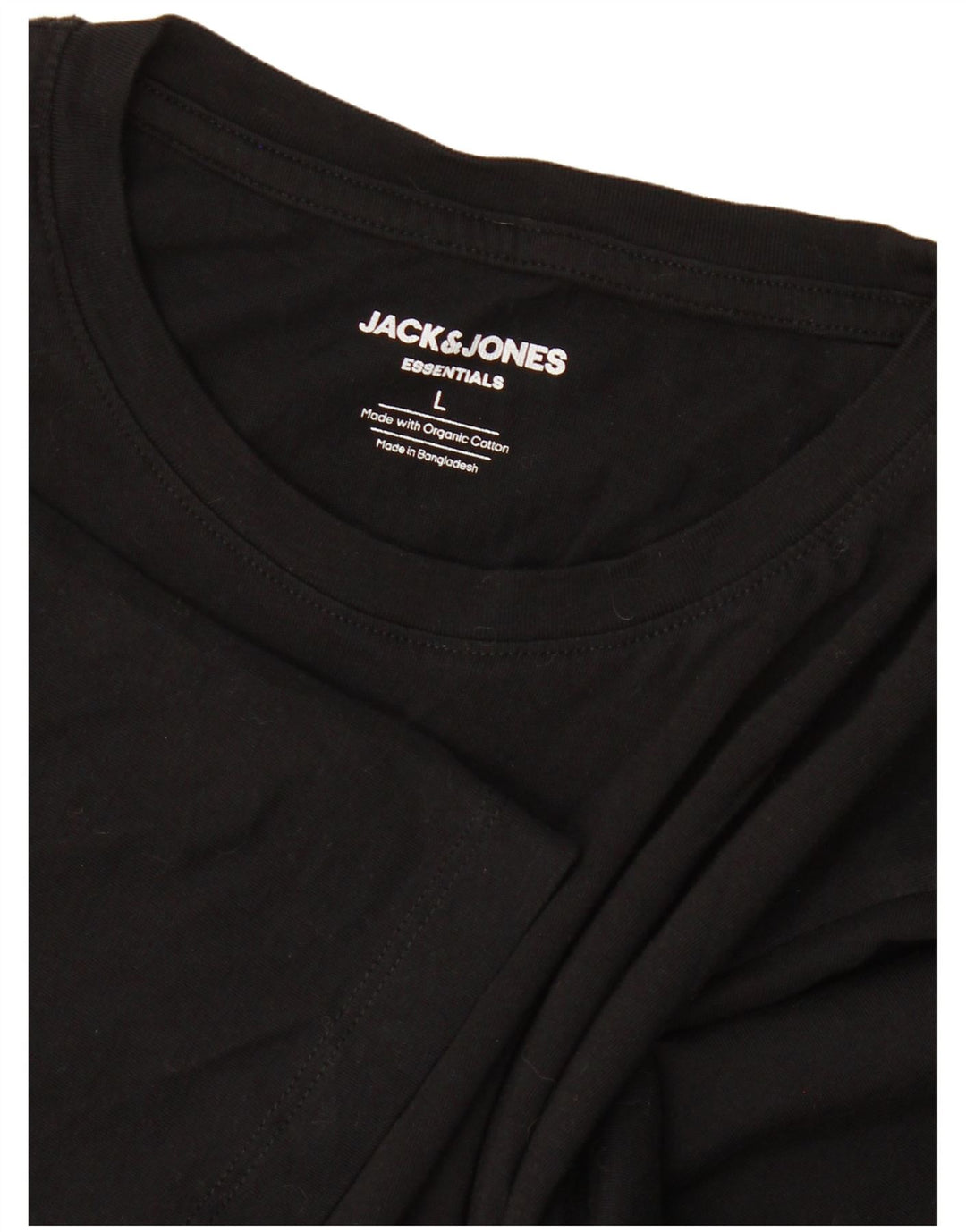 Jack & Jones T-Shirt Homme Haut Large Noir Coton
