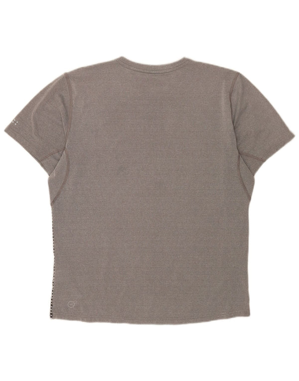 Puma T-Shirt Homme Gris Moyen Tacheté Polyester
