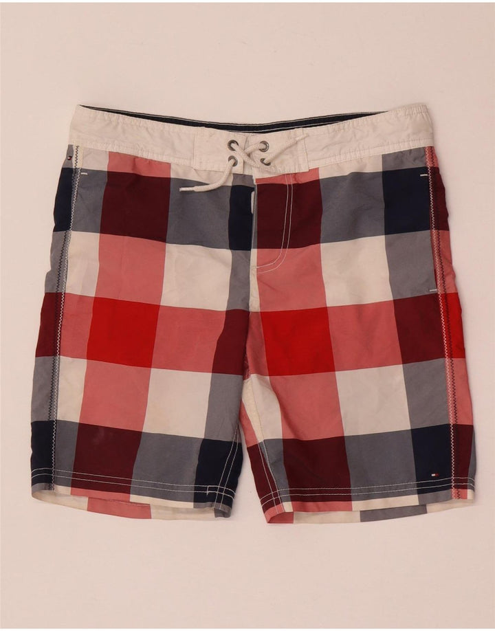 Tommy Hilfiger Short de Bain Garçon 13-14 ans Carreaux Multicolores
