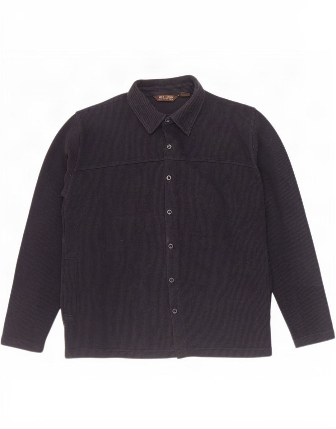 Zara Homme Surchemise Chemise Bleu Marine Moyen Coton