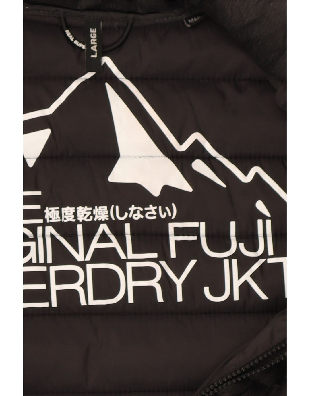 Superdry Veste matelassée à capuche pour filles 15-16 ans Large Gris Polyester