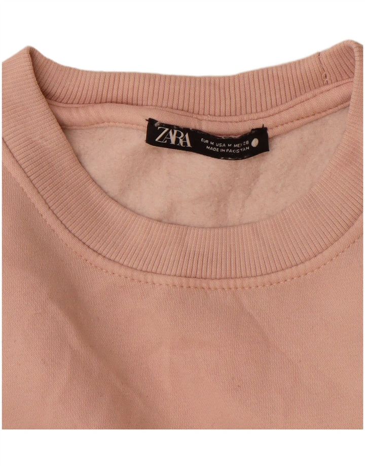 Zara Sweat-shirt pour femme UK 14 Rose moyen