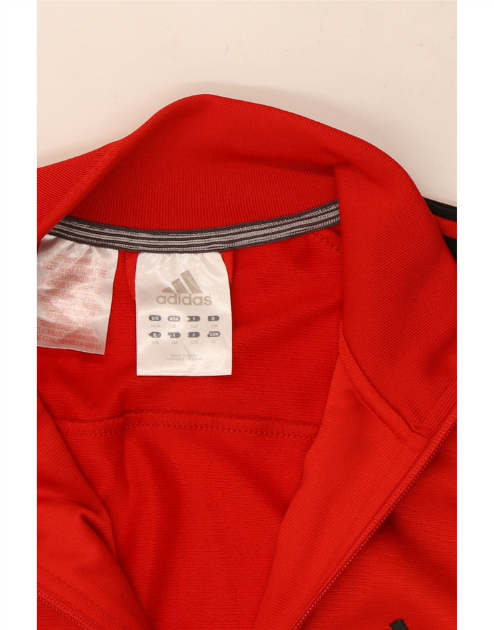 Veste de survêtement Adidas Garçon 15-16 ans Rouge Polyester