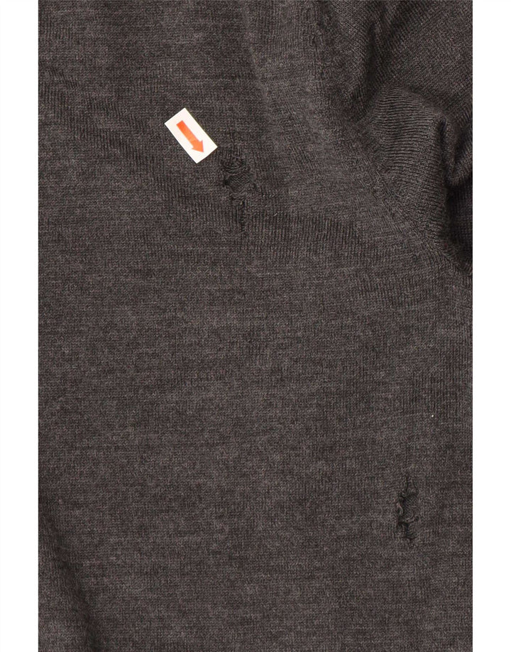 Gap Pull Col V Homme Large Gris Laine