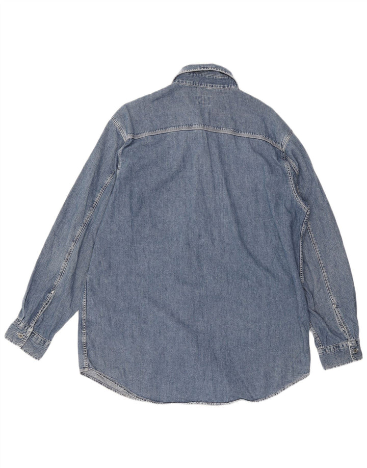 Calvin Klein Chemise en jean pour homme en coton bleu moyen