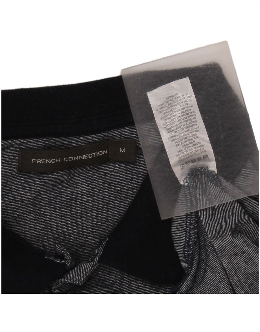 FRENCH CONNECTION Polo Homme Bleu Marine Moyen Moucheté Coton