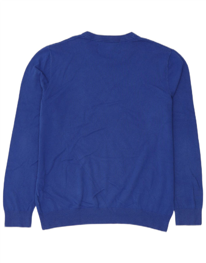 CALVIN KLEIN JEANS Pull col rond homme XL bleu coton