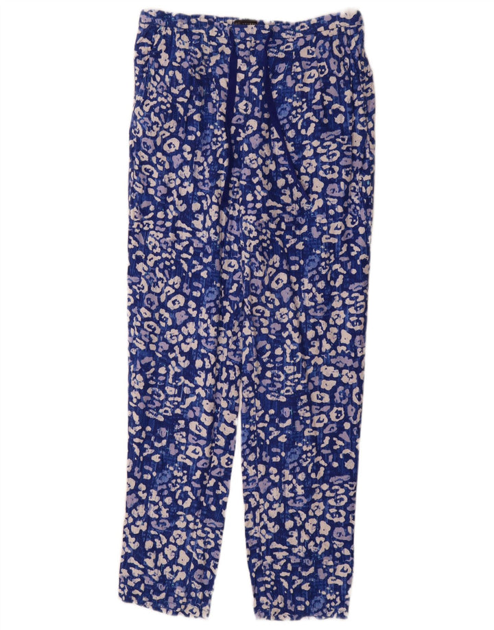 Marks & Spencer Pantalon Chino Femme UK 12 Moyen W30 L31 Bleu