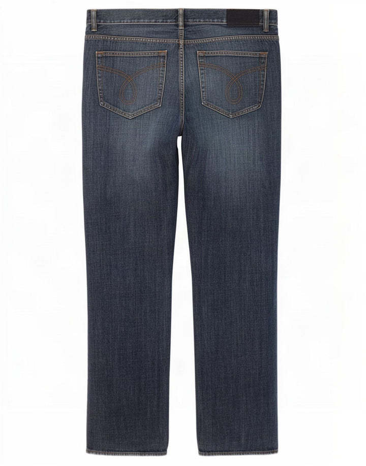 Calvin Klein Jean droit homme W36 L33 bleu coton