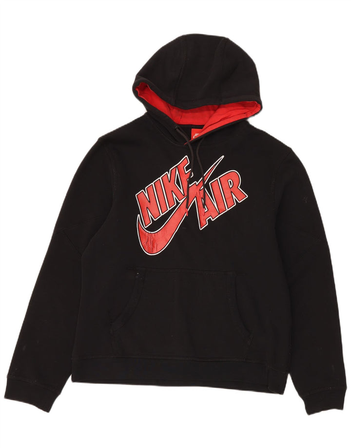 Nike Pull à capuche Air Graphic pour homme en coton noir moyen