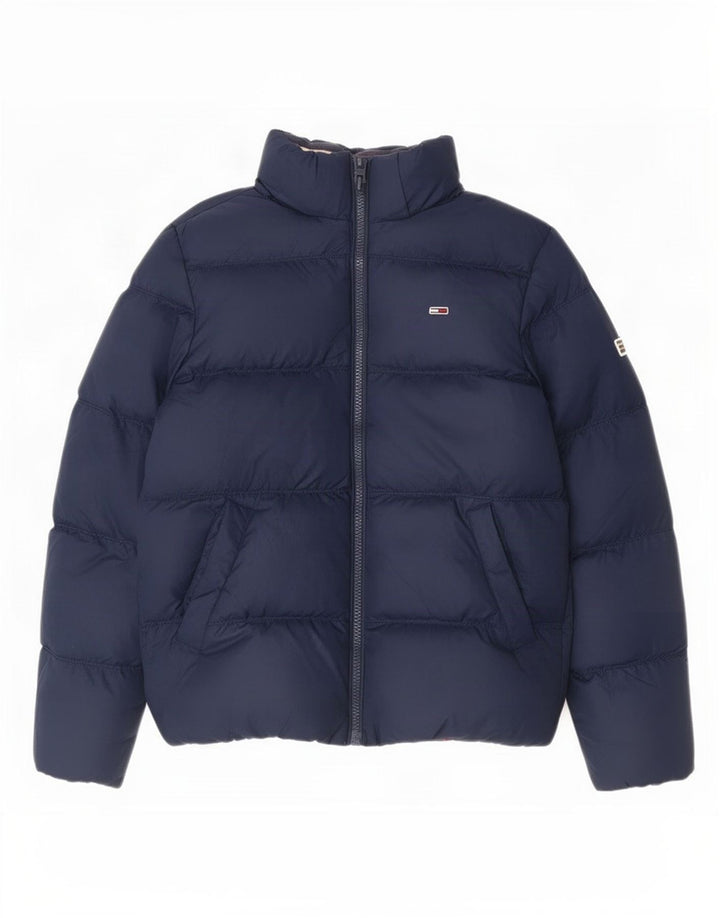 Tommy Hilfiger Veste matelassée pour homme UK 36 Small Bleu marine Polyester