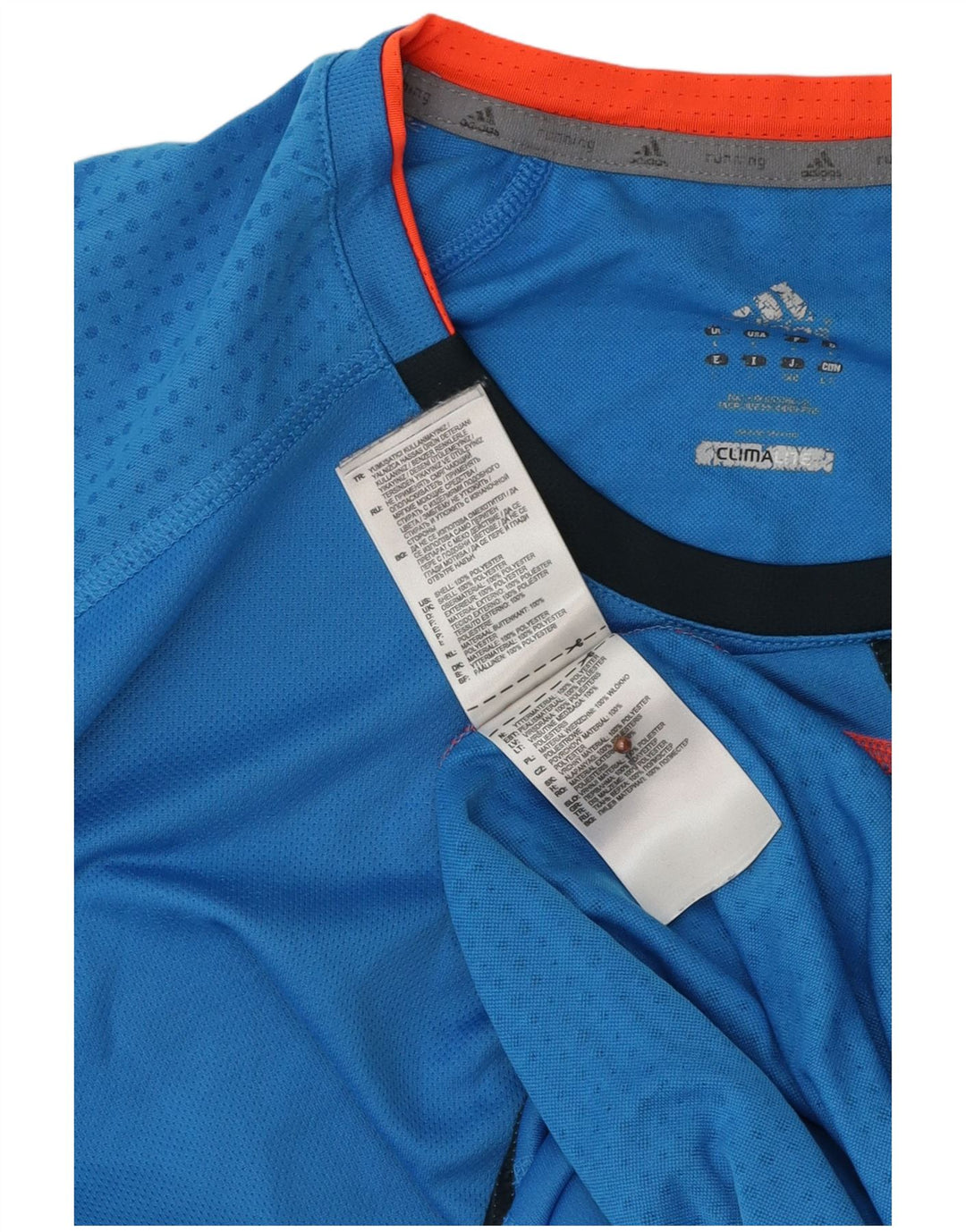 ADIDAS Hommes Climalite T-Shirt Haut Grand Bleu Polyester