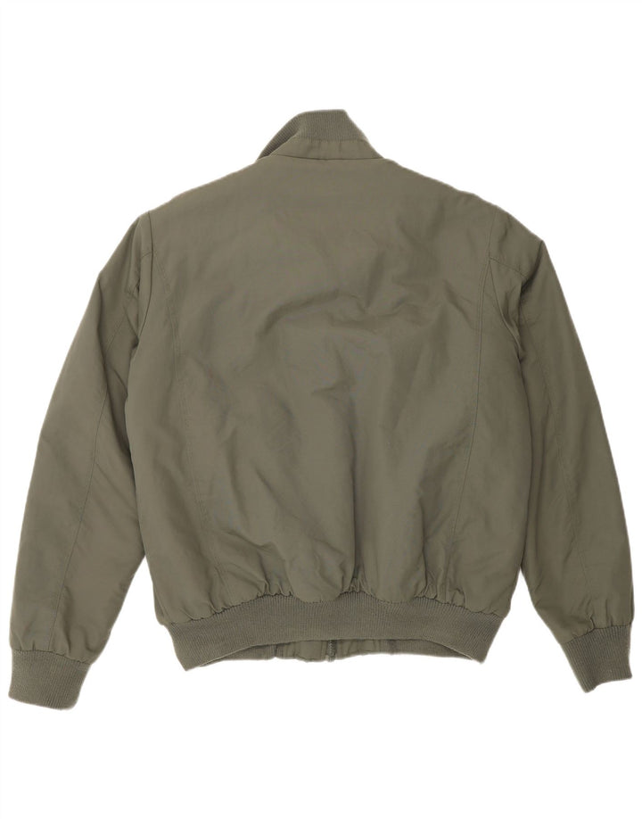 Kappa Veste Bomber Sherpa Homme UK 38 Medium Kaki Nylon