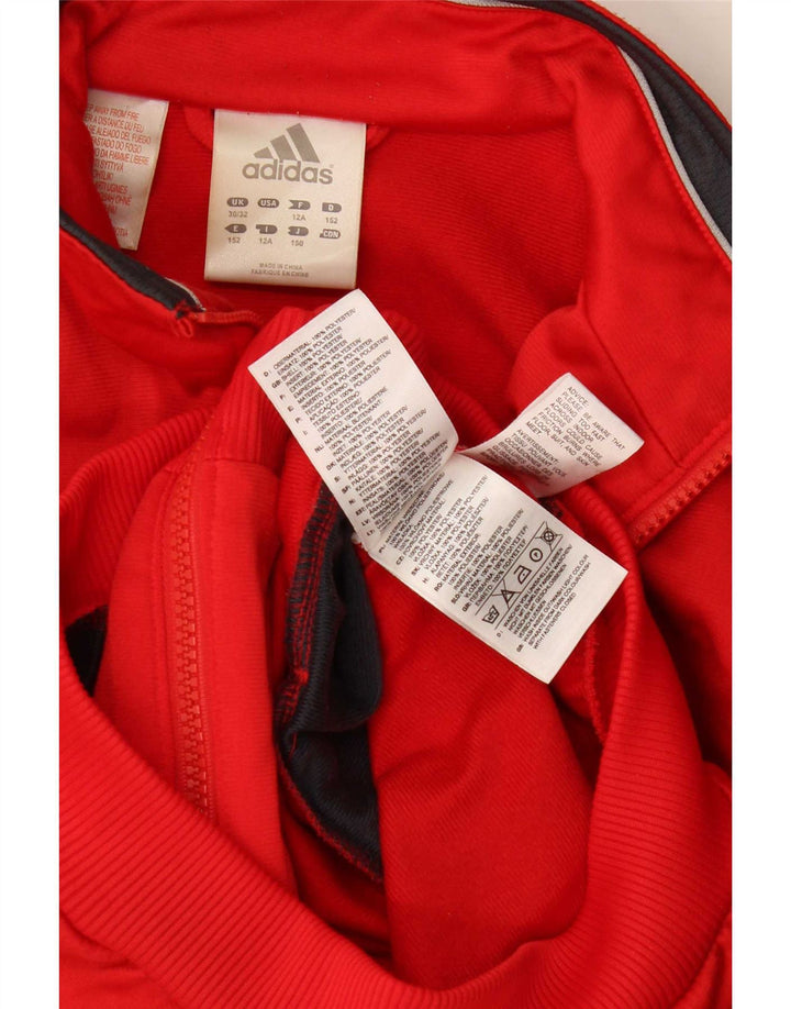 Adidas Veste de survêtement graphique pour garçon 11-12 ans Rouge Colourblock