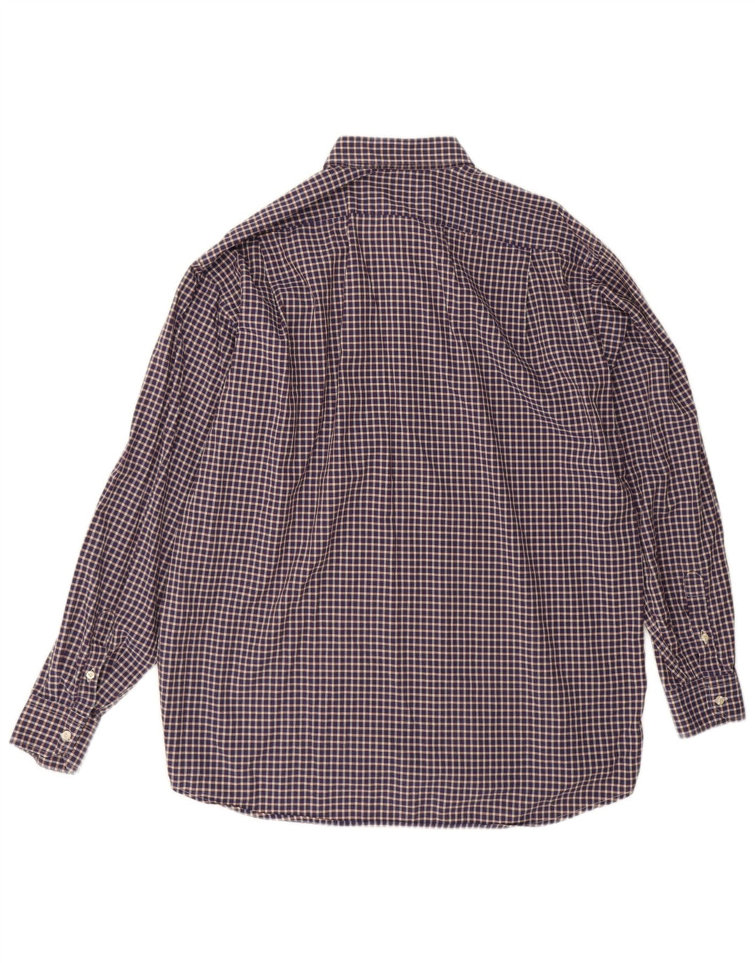 Lacoste Chemise Homme Taille 42 Grand Coton Vichy Bleu Marine