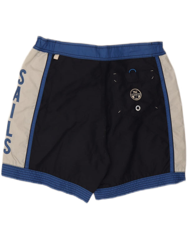 North Sails Short de Bain Graphique Homme Bleu Marine Colorblock
