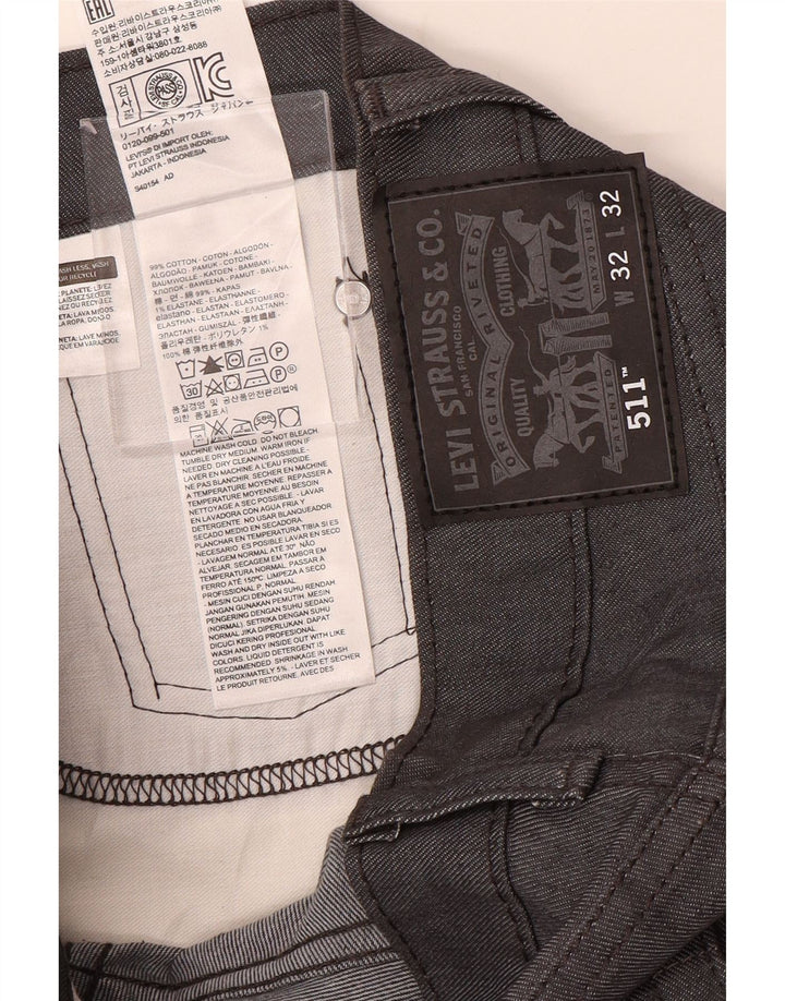 LEVI'S Jean Slim 511 Homme W32 L32 Bleu Marine Coton