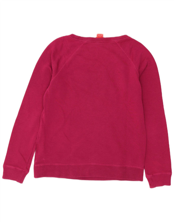 Nike Sweat-shirt graphique pour femme UK 14 en coton rose moyen