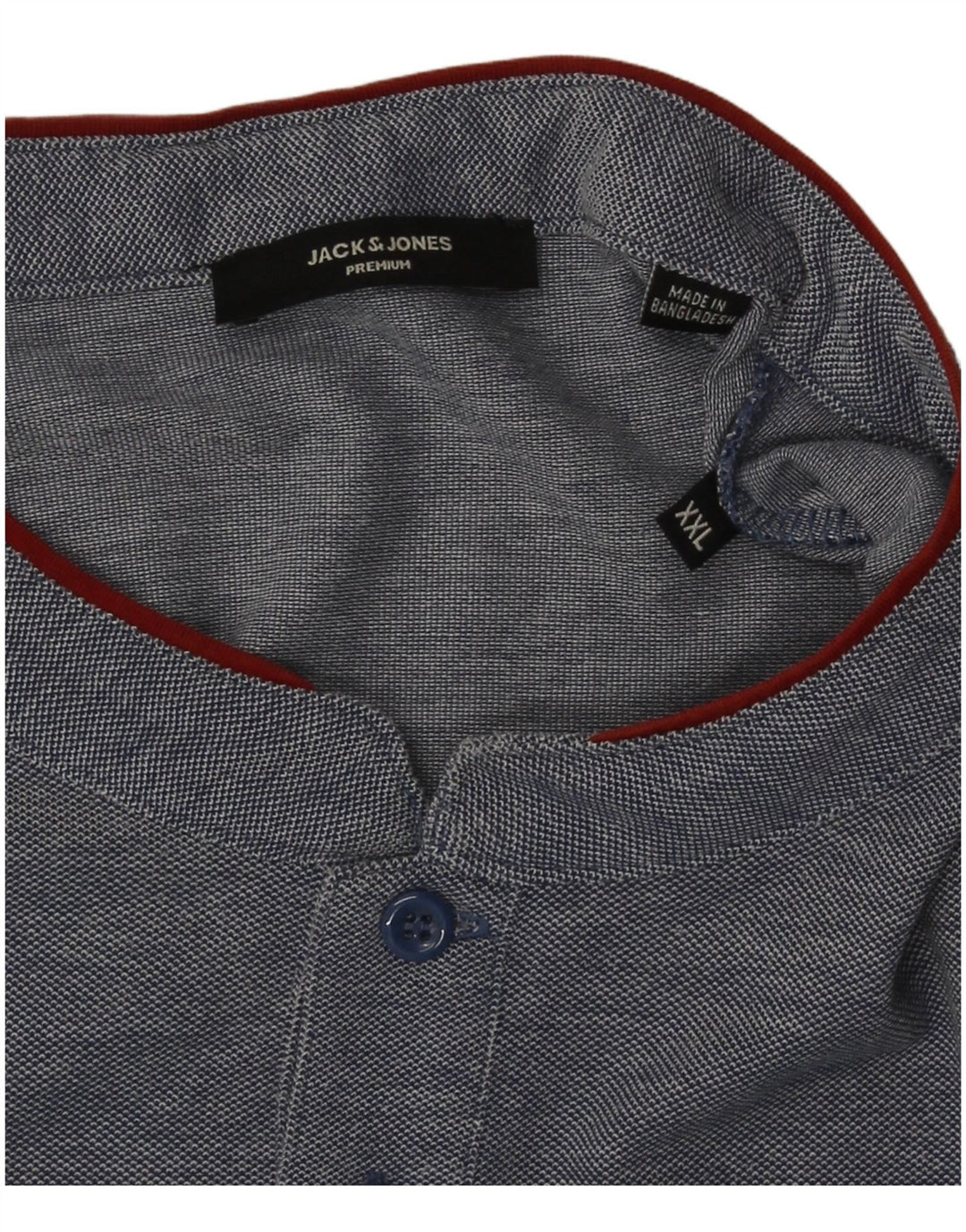 Jack & Jones T-Shirt Homme Top 2XL Bleu Marine Moucheté