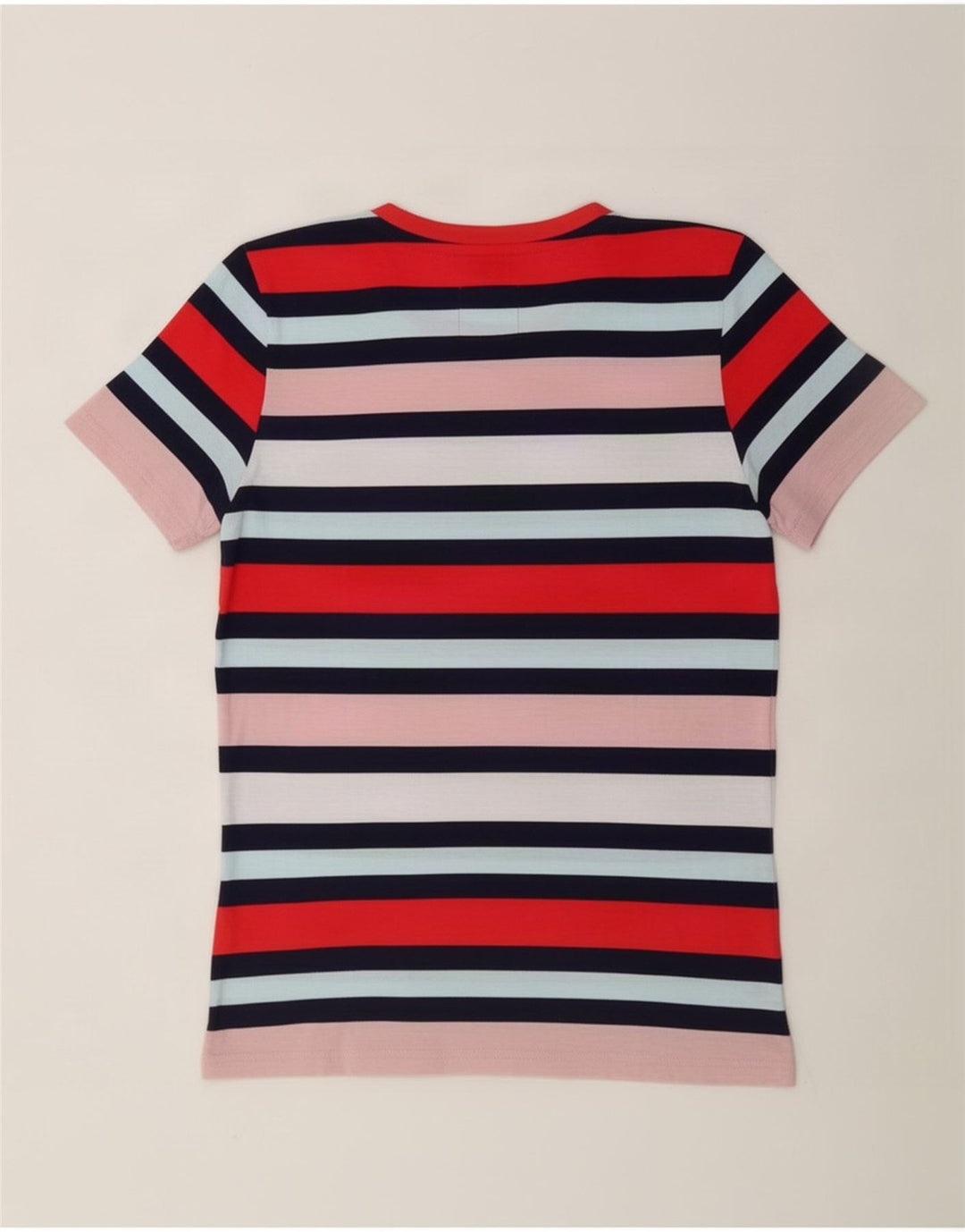 Superdry Haut T-Shirt Graphique Femme UK 12 Rayé Multicolore Moyen