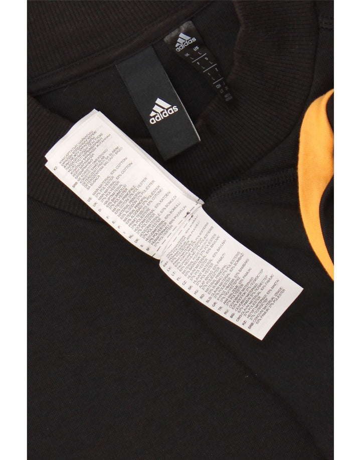 ADIDAS Sweat-shirt graphique pour hommes Grand coton noir