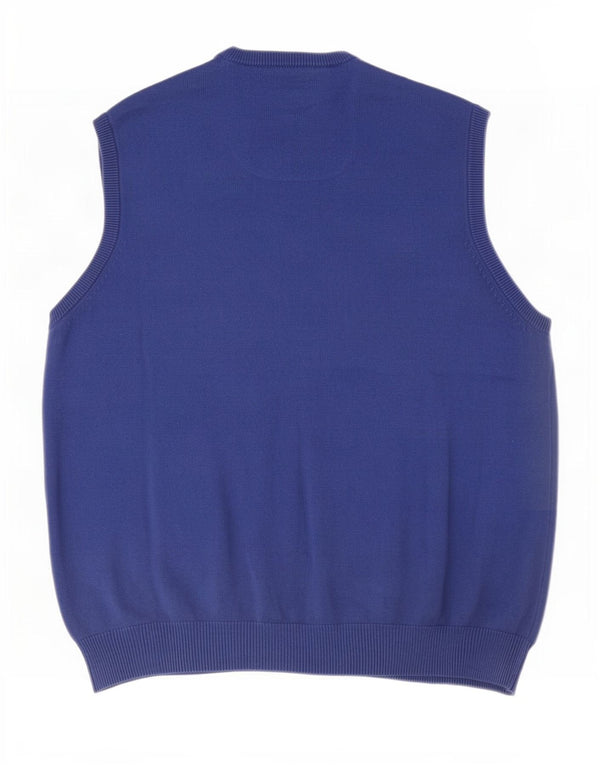Marks & Spencer Débardeur coupe classique pour homme XL en coton bleu