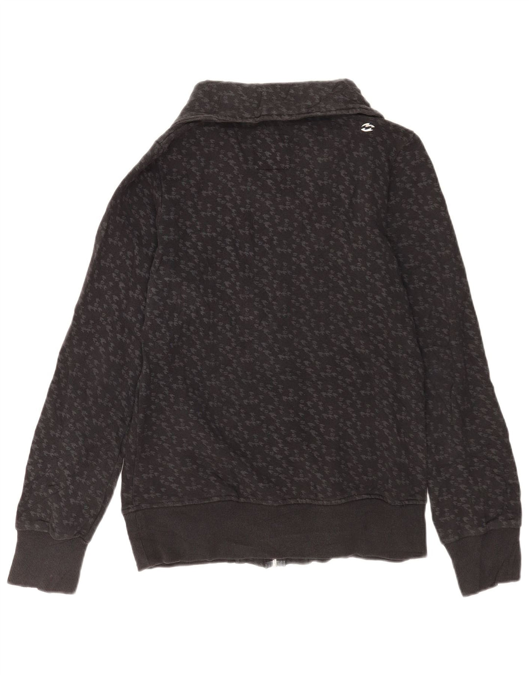 Billabong Veste de survêtement pour femme UK 14 Large Gris Pied-de-poule Coton
