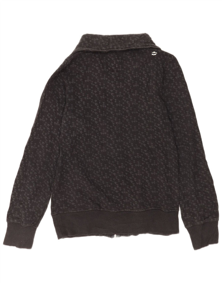 Billabong Veste de survêtement pour femme UK 14 Large Gris Pied-de-poule Coton