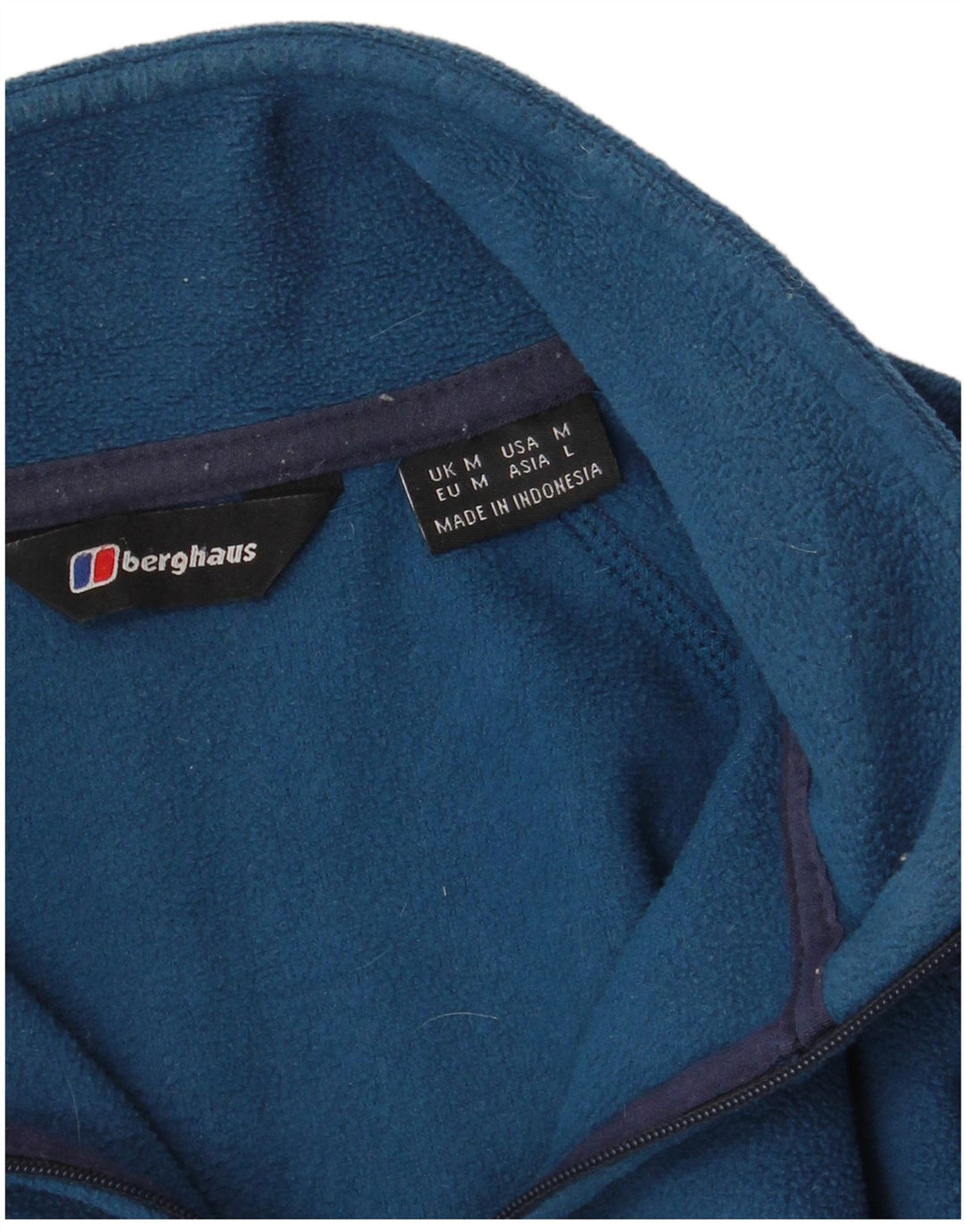 Berghaus Pull Polaire Col Zippé Homme Bleu Moyen Colourblock