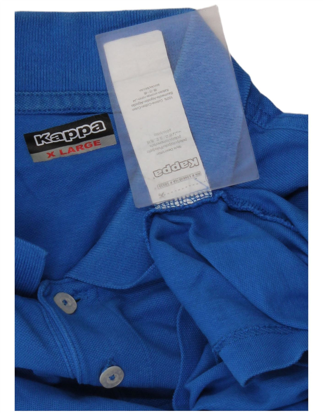 KAPPA Polo Homme XL Bleu Coton