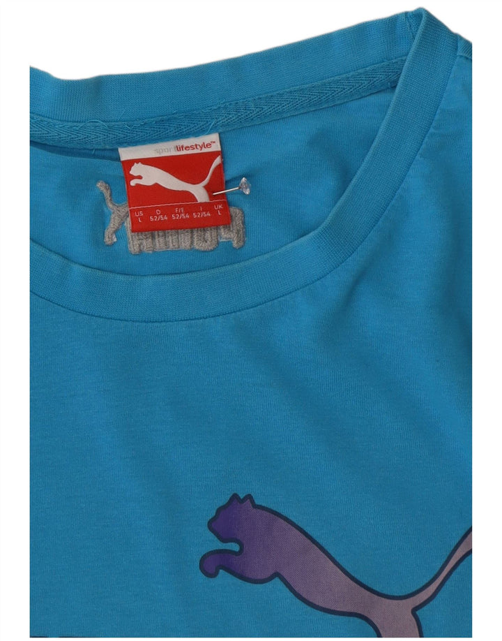 Puma T-Shirt Graphique Homme Grand Bleu